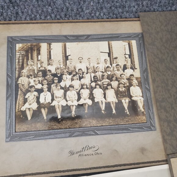 Vtg Large Cabinet Card Photos 1900s Alliance OH School Office Group Portrait #7 - Picture 4 of 8